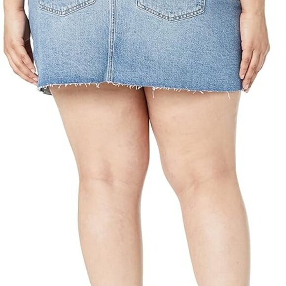 💙 Staples by The Drop Denim Mini Skirt | Size 3X | NWT - Picture 2 of 4